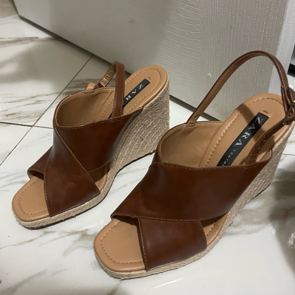 Zara Brown wedges